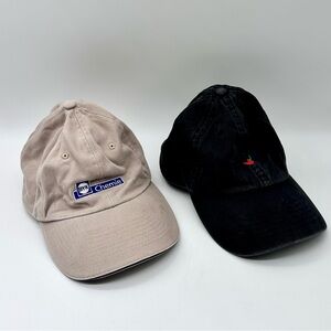 Bundle of 2 hats - Beige and Black Baseball Caps